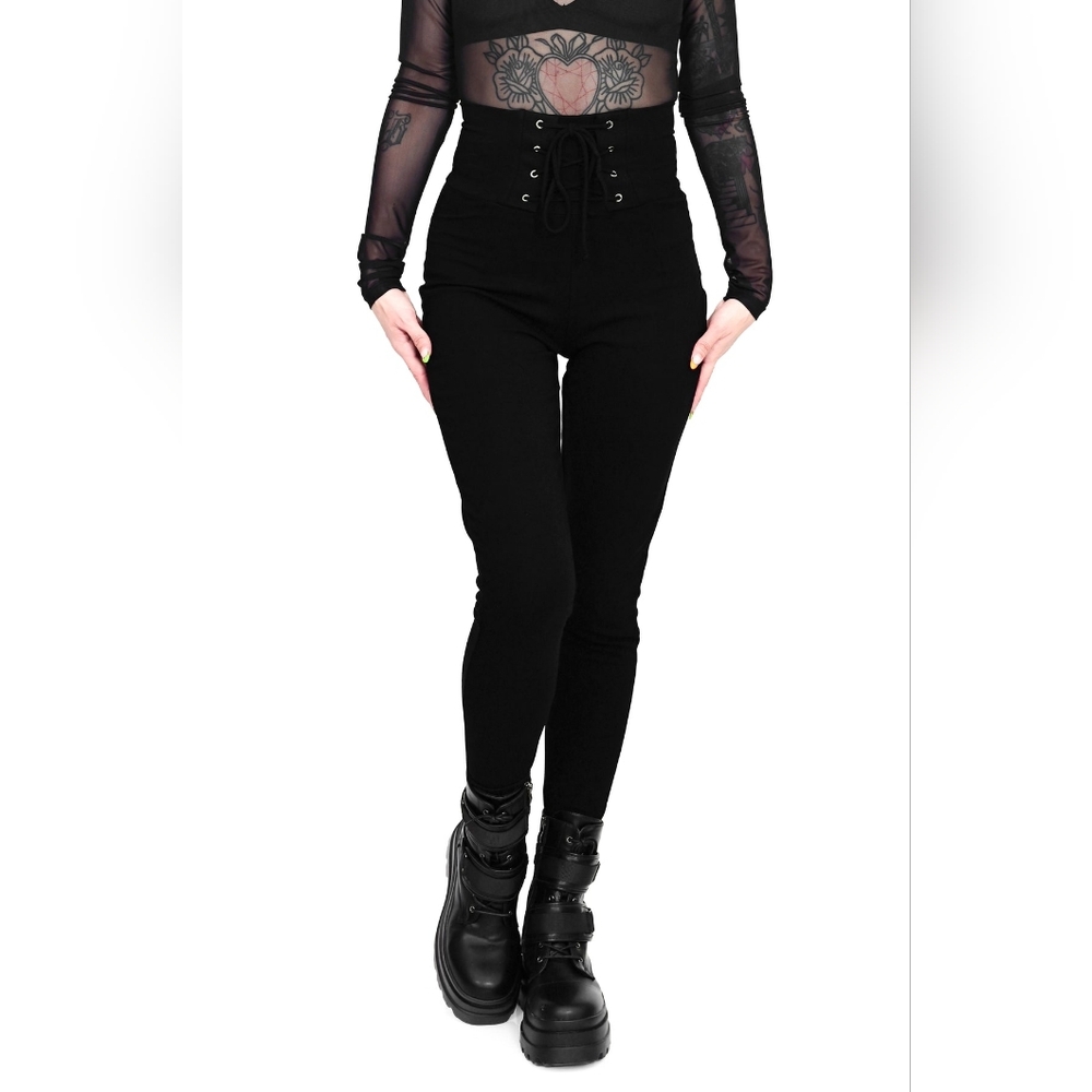 Foxblood Lace Up Leggings Size 2X
